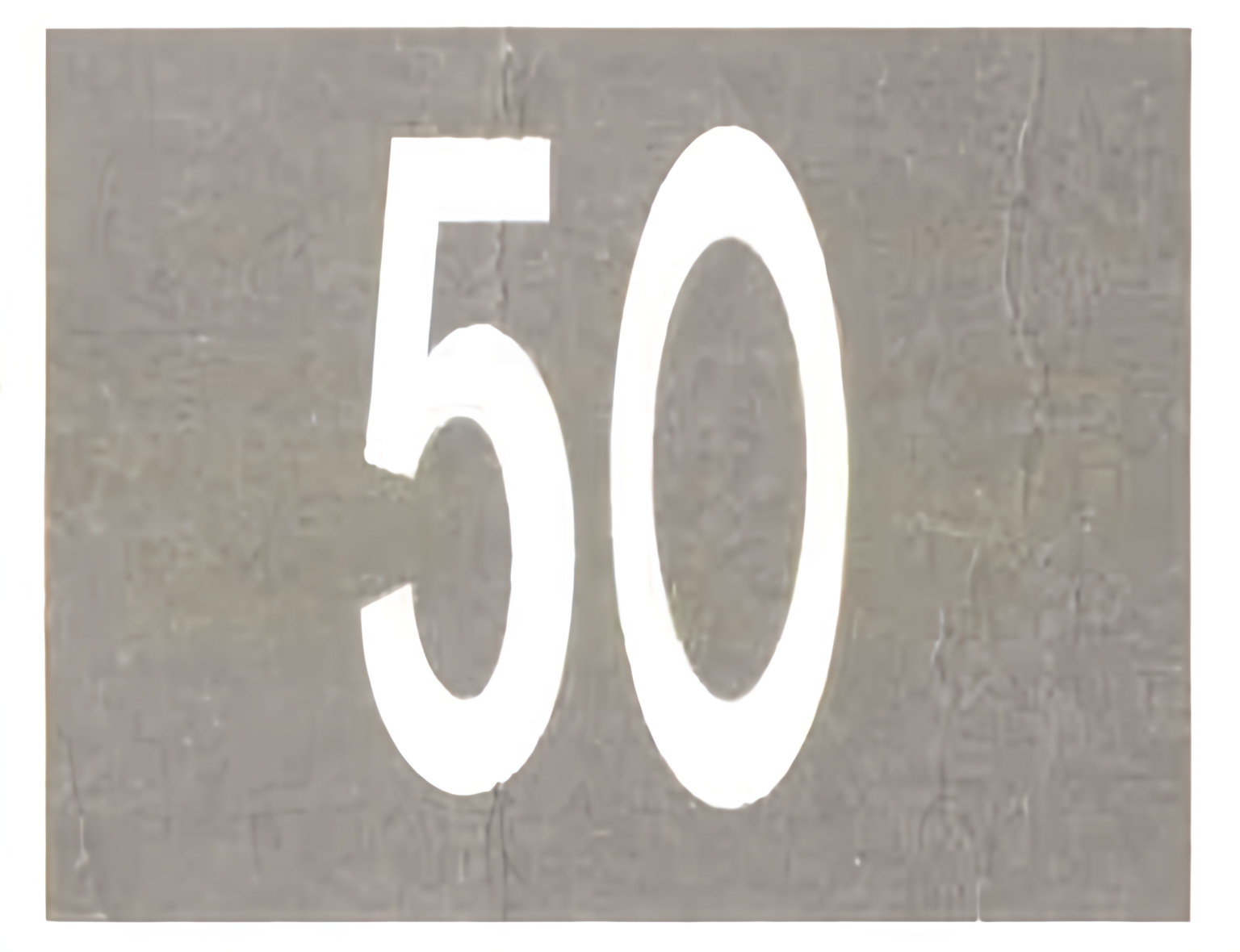 Iscrizione di velocità consigliata: 50 km/h